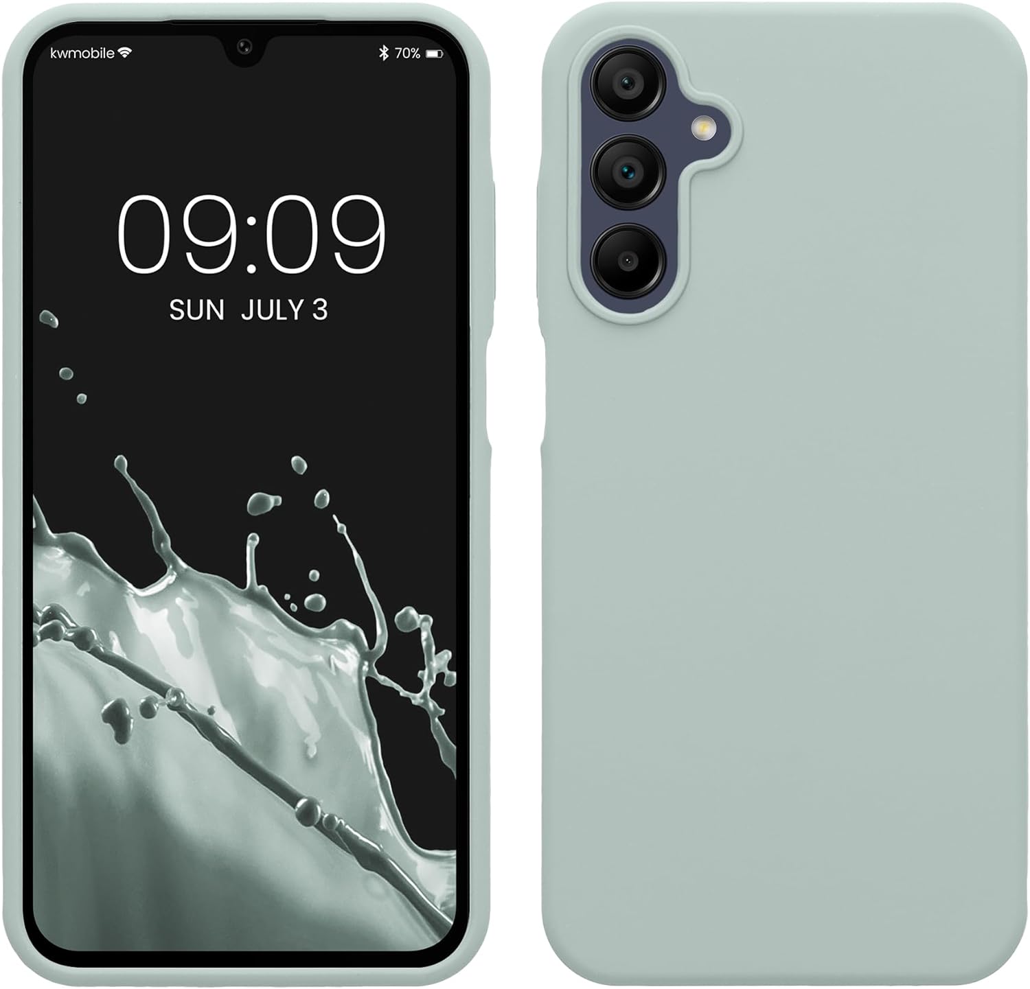 KW Samsung Galaxy A15 4G / A15 5G Θήκη Σιλικόνης Rubberized TPU - Cool Mint