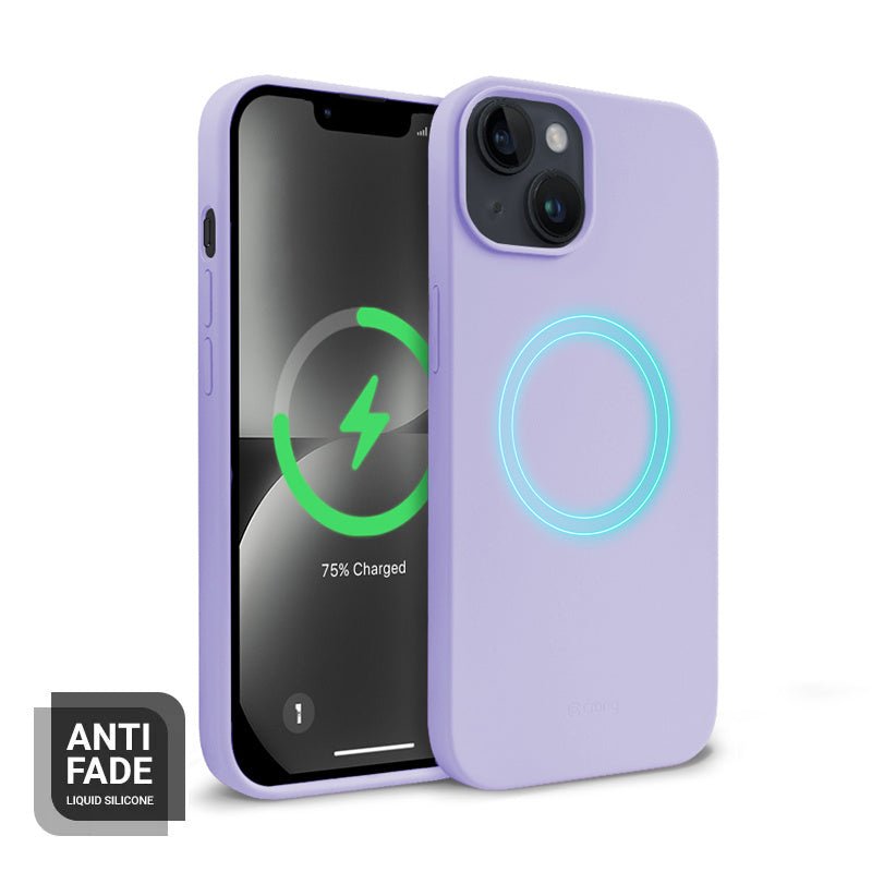 Crong iPhone 14 Plus Color Cover Magnetic - Θήκη Σιλικόνης με MagSafe - Purple