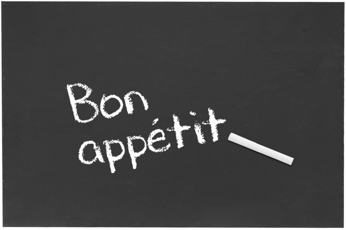 Navaris Σετ με 6 Ορθογώνιους Δίσκους Σερβιρίσματος από Σχιστόλιθο - Medium - Anthracite - 47683.06.02