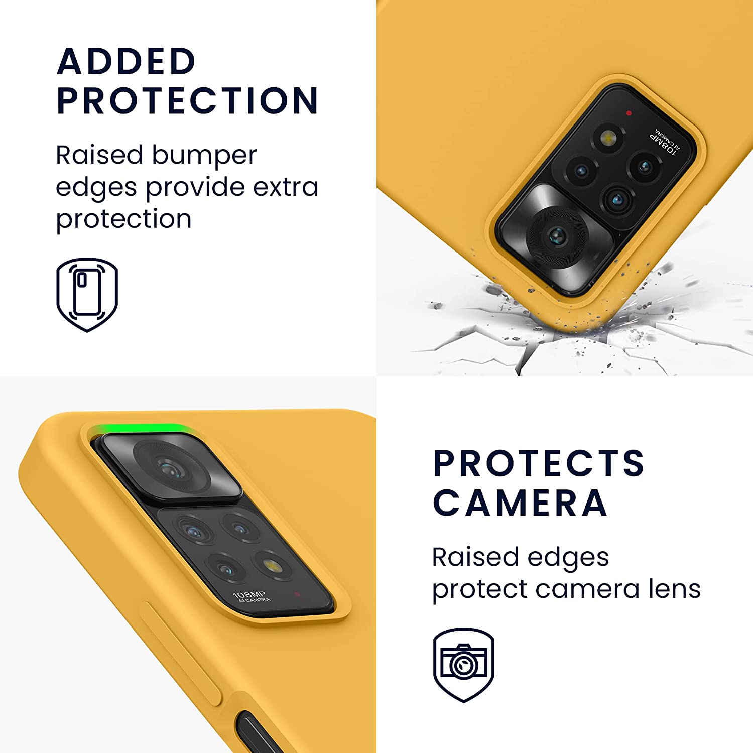 KW Xiaomi Redmi Note 11 Pro / Note 11 Pro 5G Θήκη Σιλικόνης Rubberized TPU - Mango - 57373.191