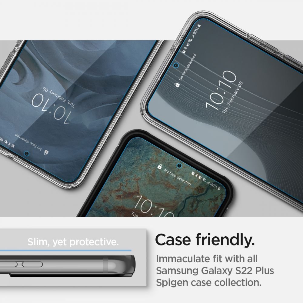 Spigen Samsung Galaxy S22 Ultra NeoFlex Προστατευτική Μεμβράνη Οθόνης - 2 Τεμάχια - Διάφανο