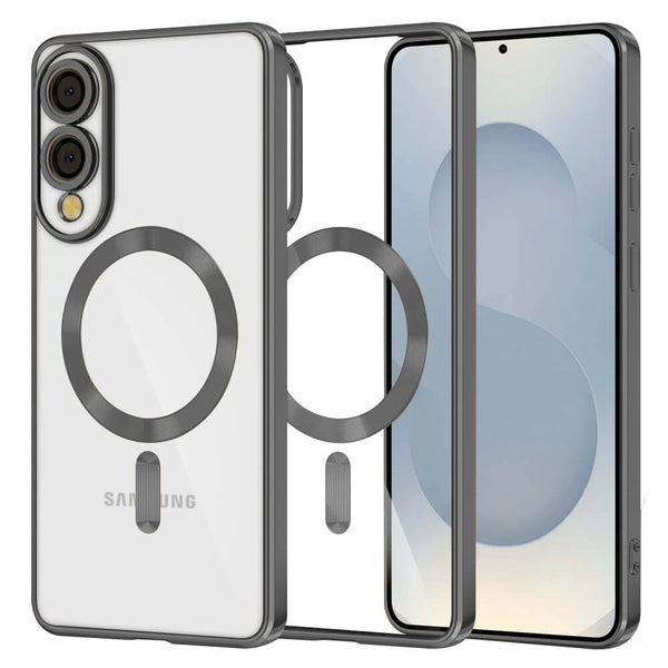 Techsuit Samsung Galaxy S25 Edge - Luxury Crystal MagSafe - Θήκη Σιλικόνης - Black