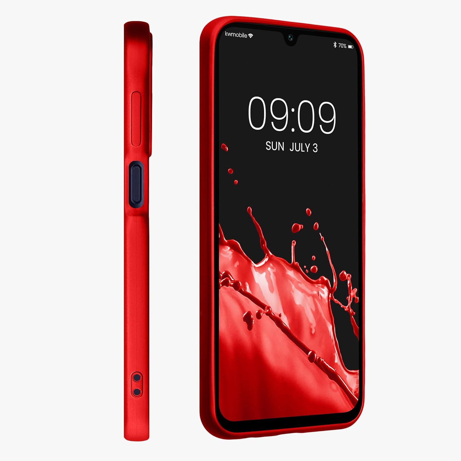 KW Samsung Galaxy A15 4G / A15 5G Θήκη Σιλικόνης TPU - Metallic Dark Red - KWM000021MJ003C