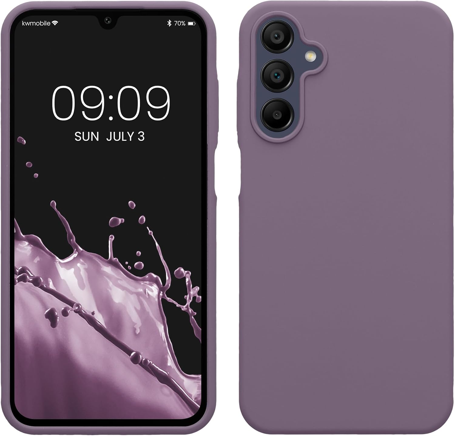 KW Samsung Galaxy A15 4G / A15 5G Θήκη Σιλικόνης Rubberized TPU - Light Iris