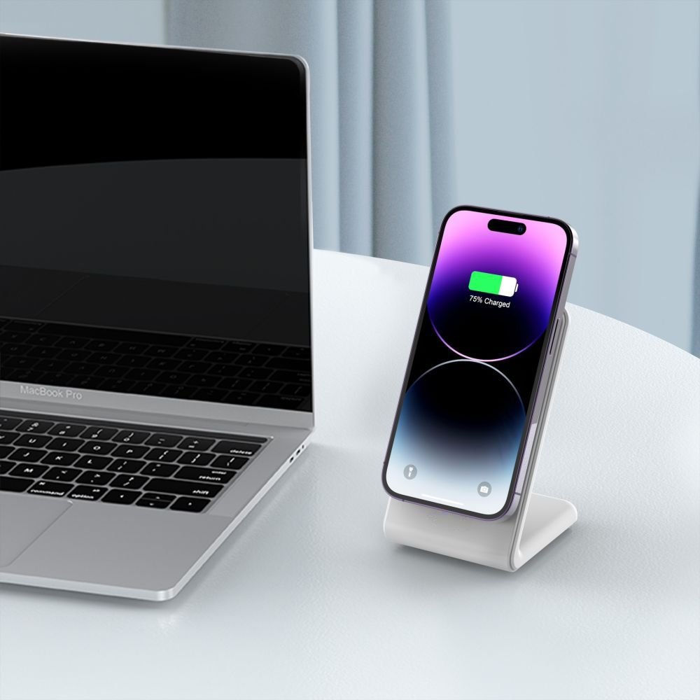 Tech - Protect QI15W - A38 Ασύρματος Φορτιστής MagSafe με Καλώδιο Type - C to Type - C - White