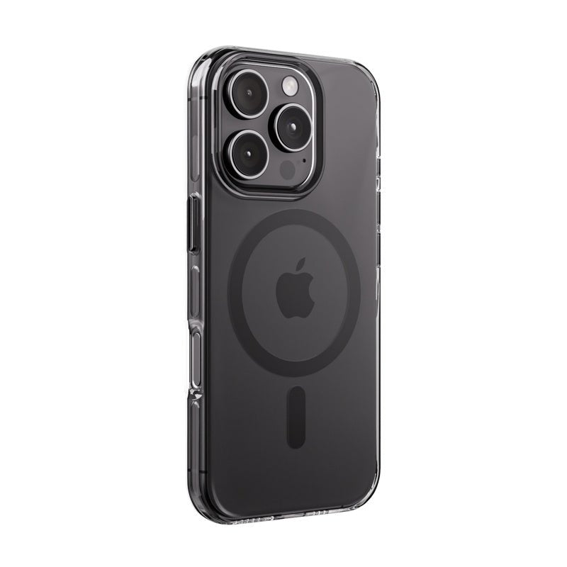 Crong iPhone 16 Pro Clear Mag Pro - Σκληρή Θήκη με MagSafe - Black