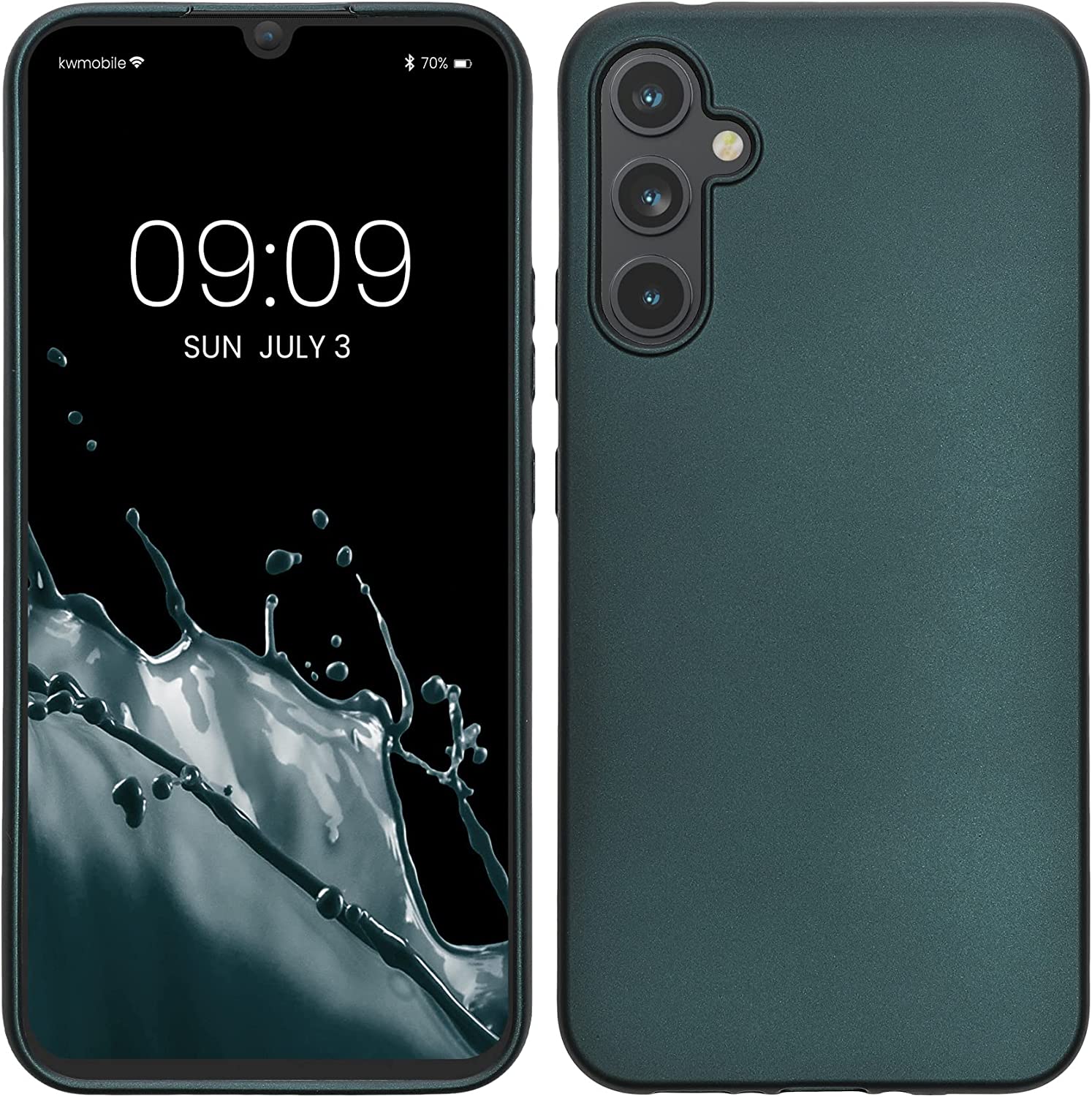 KW Samsung Galaxy A34 5G Θήκη Σιλικόνης TPU - Metallic Petrol - 60810.14
