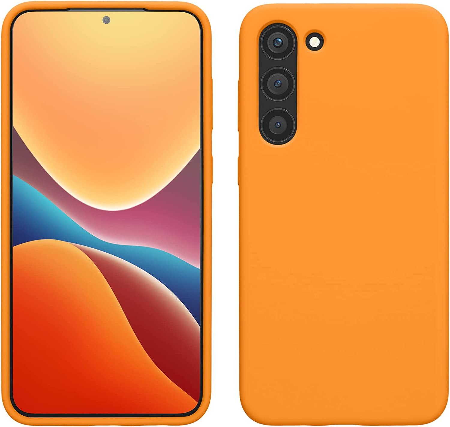 KW Samsung Galaxy S23 Plus Θήκη Σιλικόνης Rubberized TPU - Fruity Orange - 60274.150