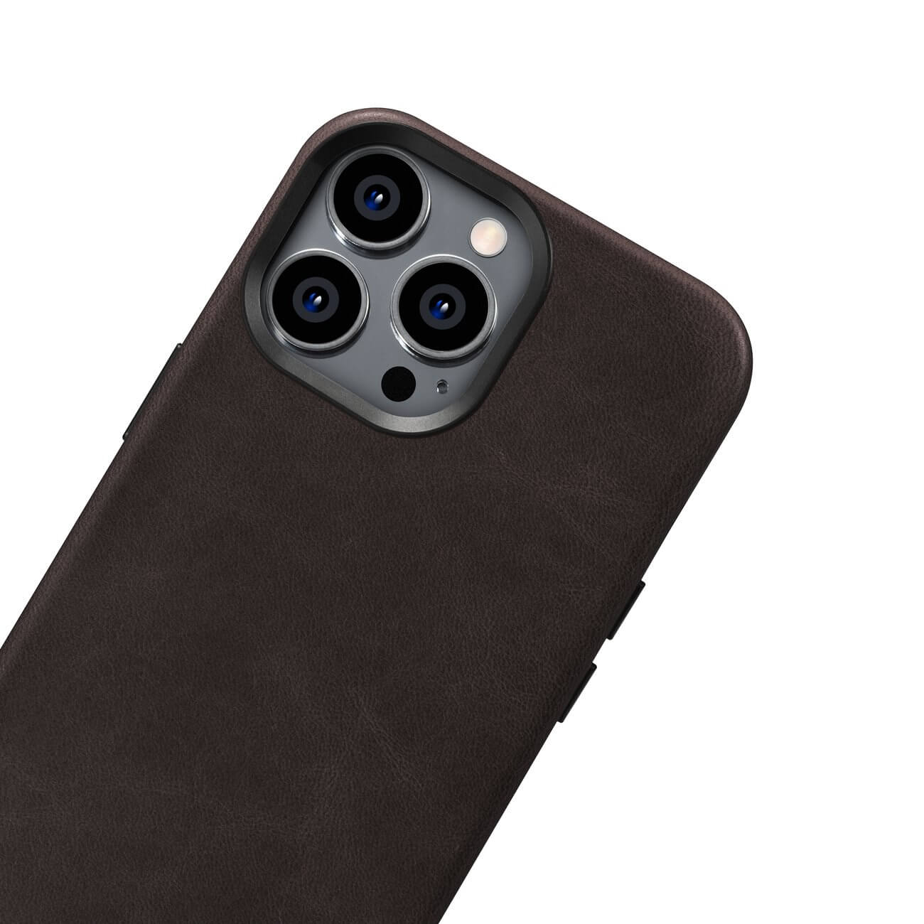 iCarer iPhone 14 Pro Max Leather Oil Wax Θήκη από Γνήσιο Δέρμα με MagSafe - Camel Tan