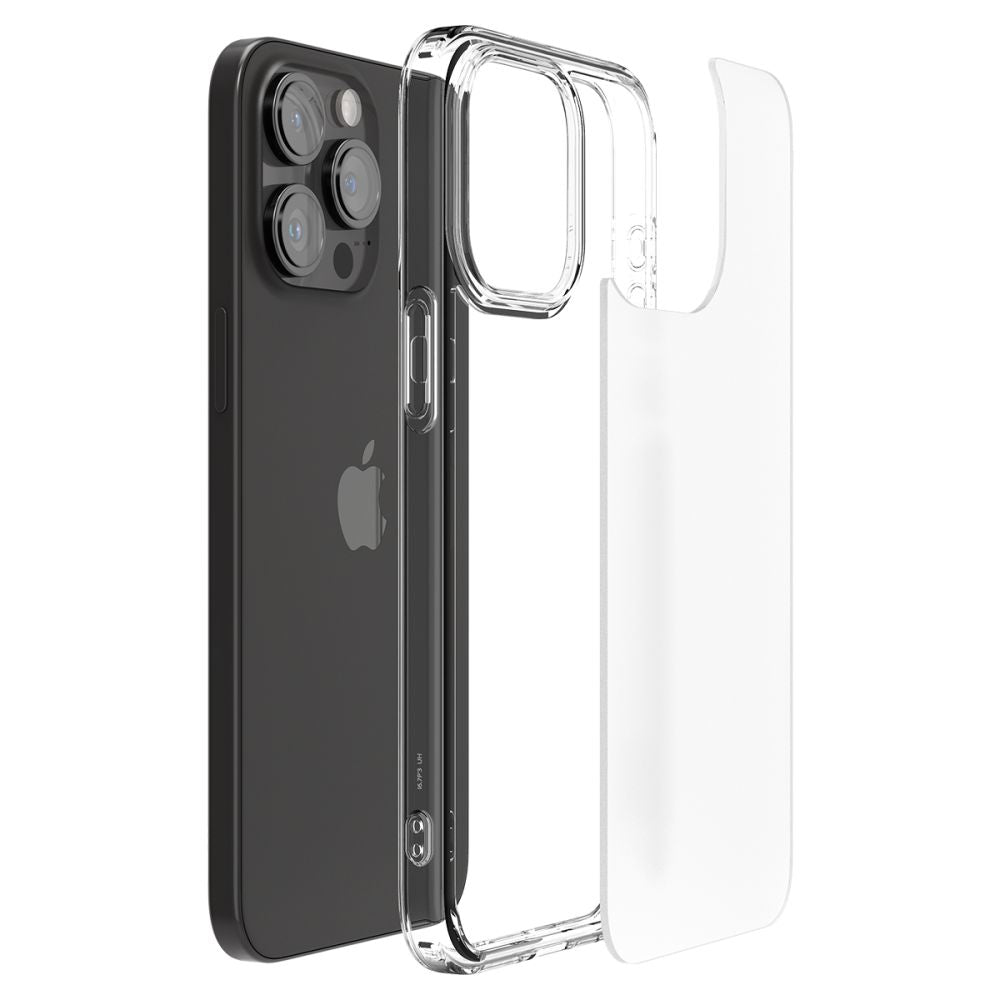 Spigen iPhone 15 Pro Max Ultra Hybrid Σκληρή Θήκη με Πλαίσιο Σιλικόνης - Frost Clear