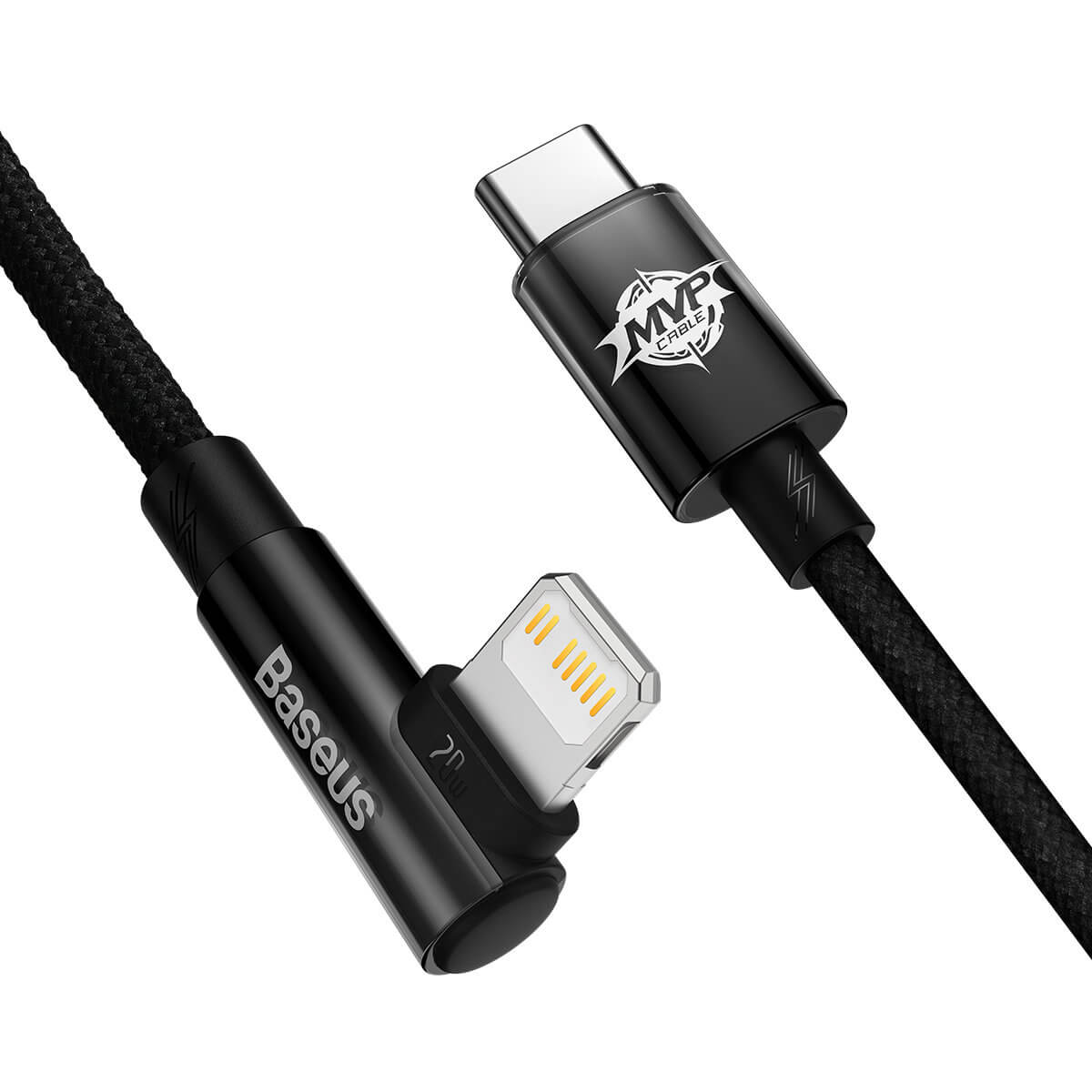 Baseus MVP 2 Elbow Cable 20W - Καλώδιο Δεδομένων και Φόρτισης Type - C to Lightning 1M - Black - CAVP000201