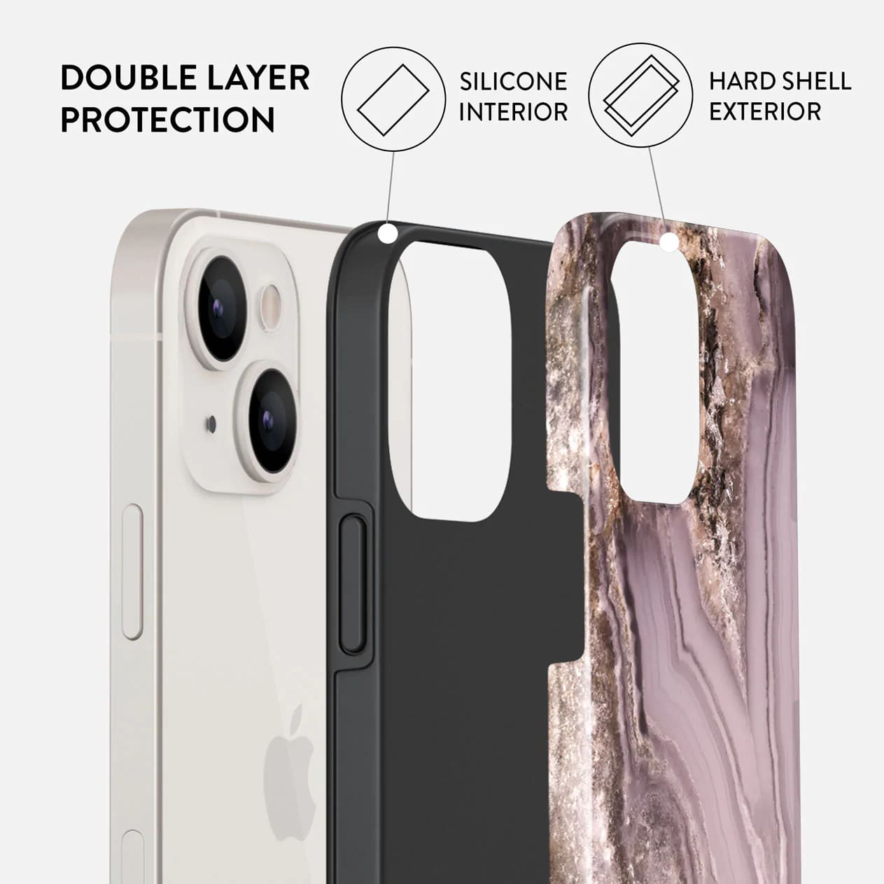 Burga iPhone 14 Fashion Tough Σκληρή Θήκη - Golden Taupe