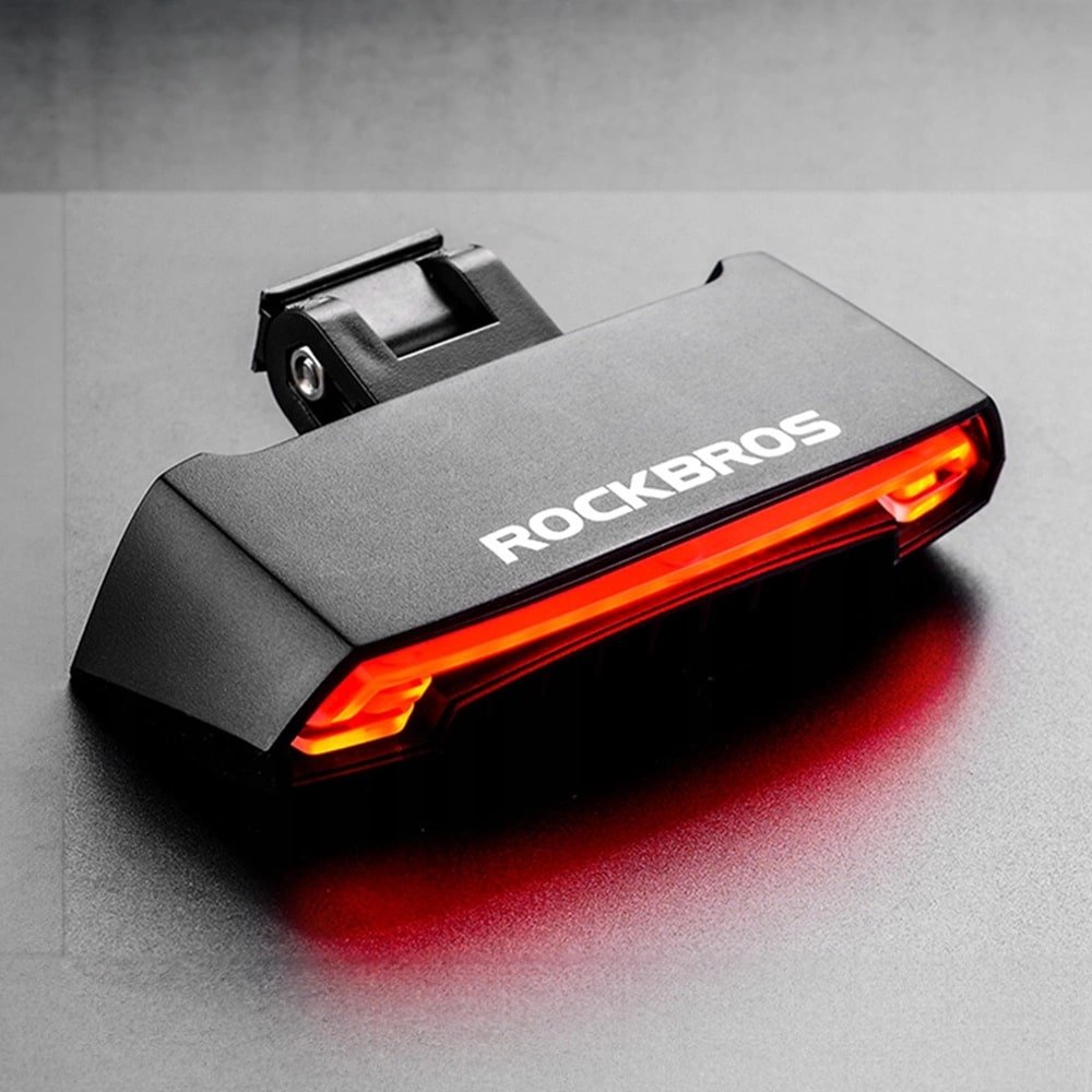 Rockbros LKWD - R1 Πίσω Φως Ποδηλάτου με Λέιζερ και Τηλεχειριστήριο - Black