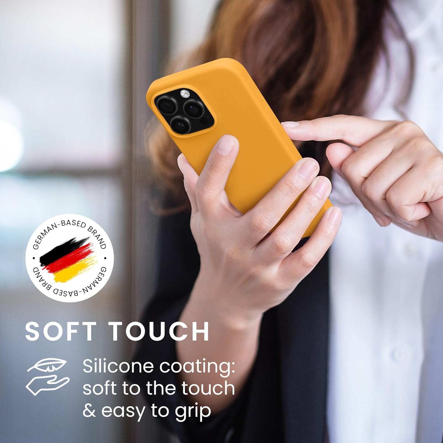 KW iPhone 16 Pro Max Θήκη Σιλικόνης Rubberized TPU - Mango