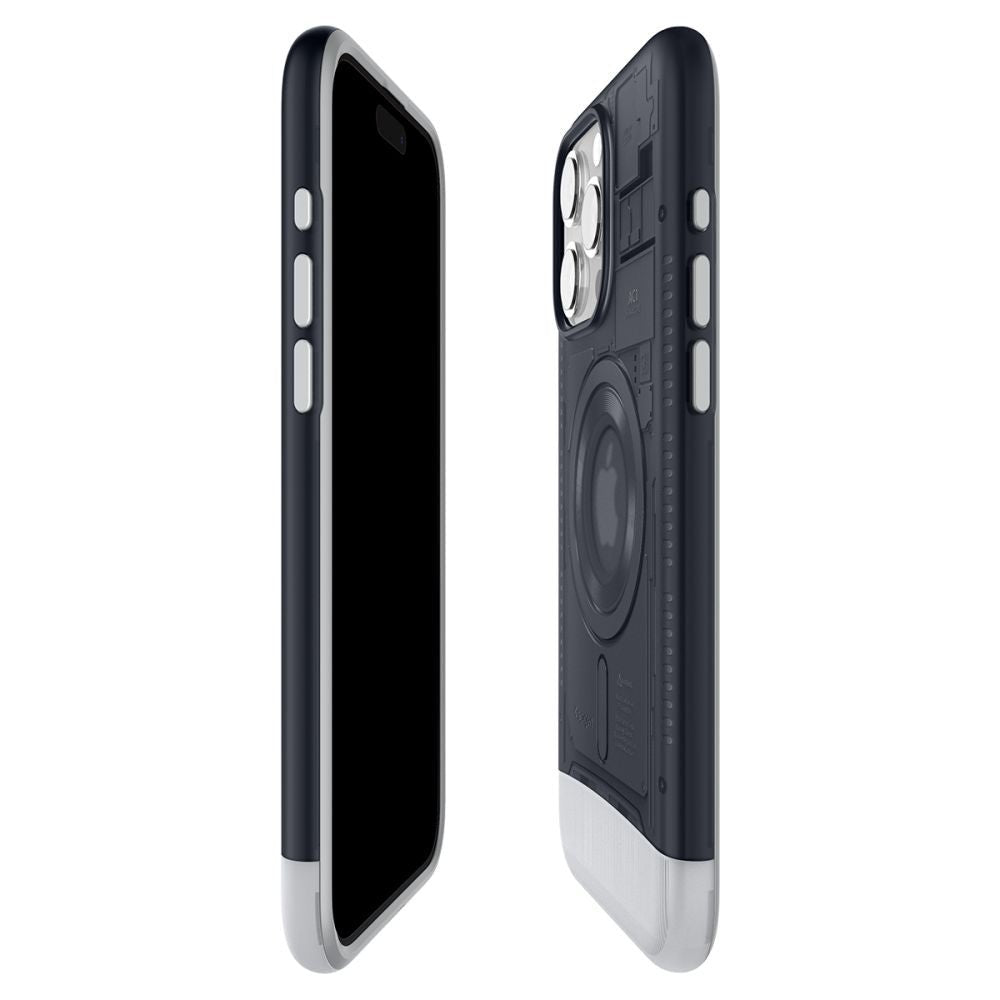 Spigen iPhone 15 Pro Max Classic C1 Mag Σκληρή Θήκη με Πλαίσιο Σιλικόνης και MagSafe - Graphite
