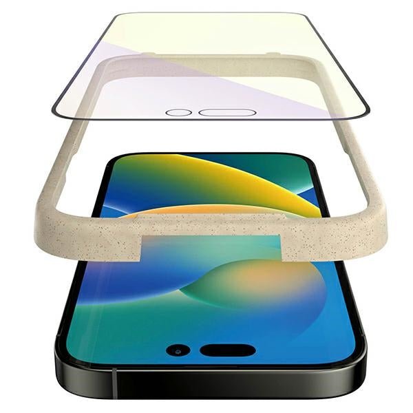 PanzerGlass iPhone 14 Pro Ultra - Wide Fit Anti - Blue Light Antibacterial Easy Aligner Full Screen Αντιχαρακτικό Γυαλί Οθόνης - Black