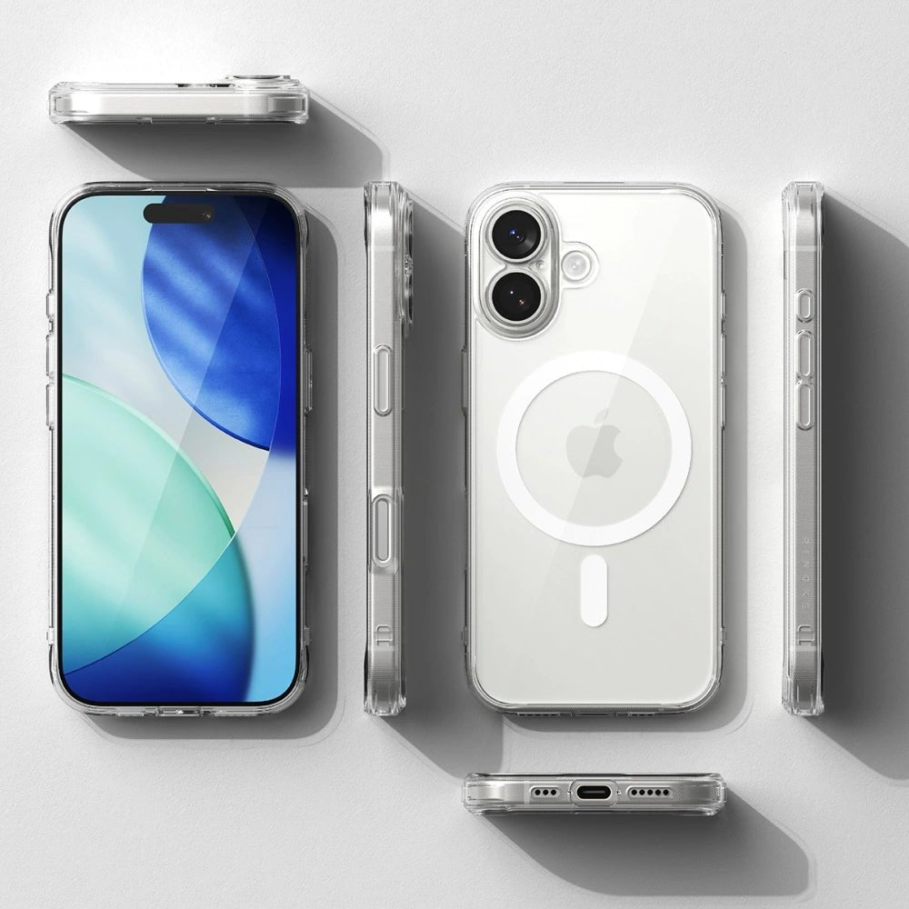 Ringke iPhone 17 - Fusion Magnetic - Σκληρή Θήκη με Πλαίσιο Σιλικόνης και MagSafe - Διάφανη