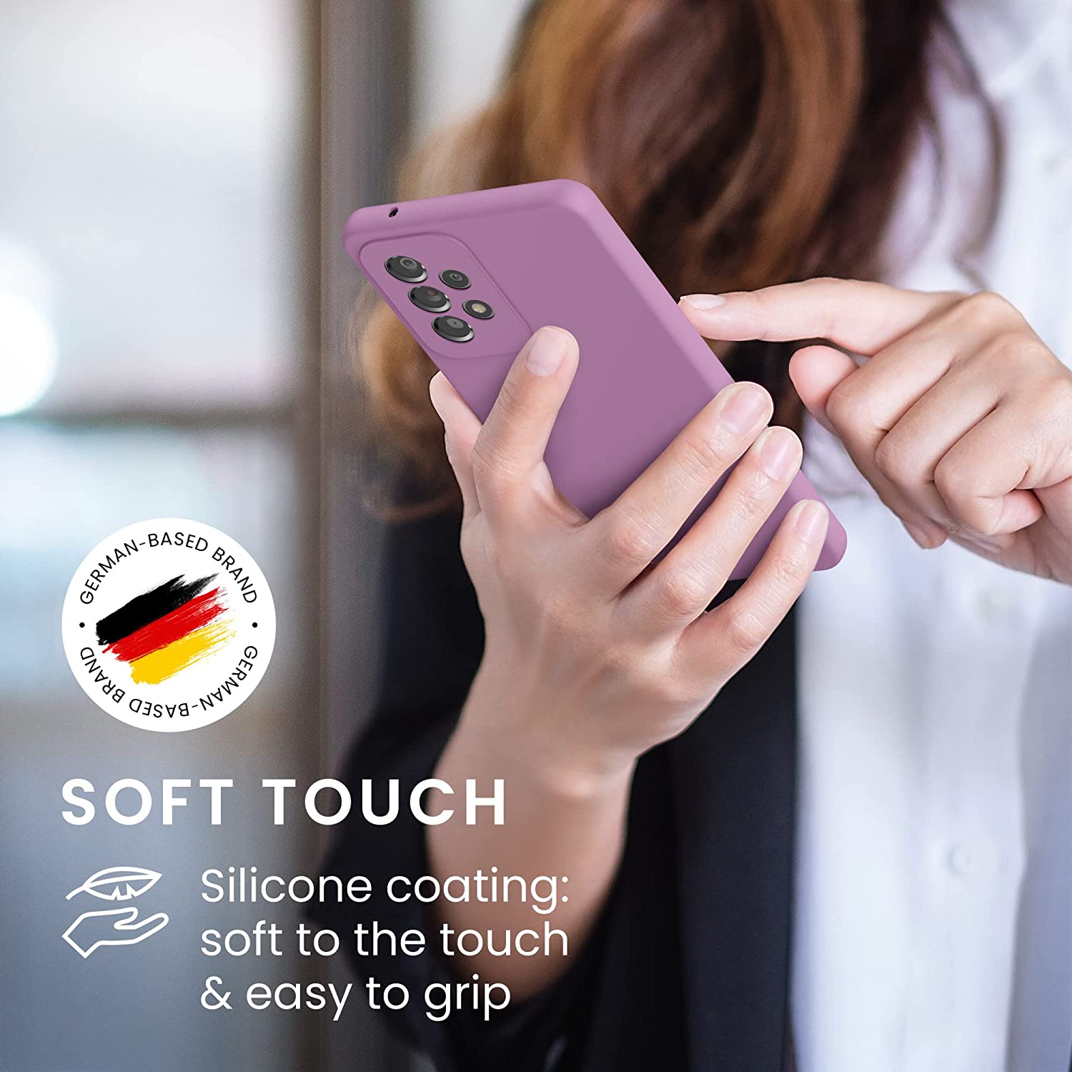 KW Samsung Galaxy A53 5G Θήκη Σιλικόνης Rubber TPU - Orchid Purple - 57835.235