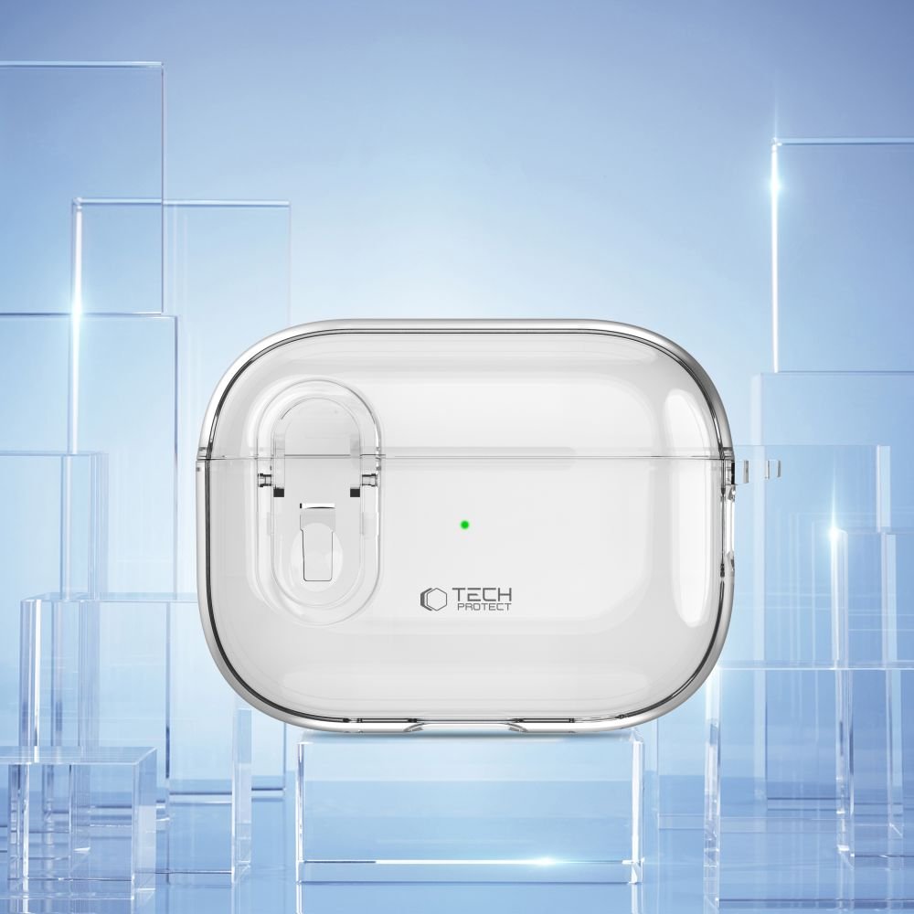 Tech - Protect AirPods Pro 1 / 2 Θήκη από Σκληρό Πλαστικό - Slim Hook - Διάφανη