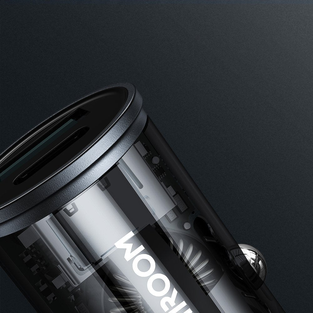 Joyroom C - A43 Φορτιστής Αυτοκινήτου Γρήγορης Φόρτισης με 1 Θύρα USB και 1 Θύρα Type - C 3A PD 20W QC 3.0 - Grey