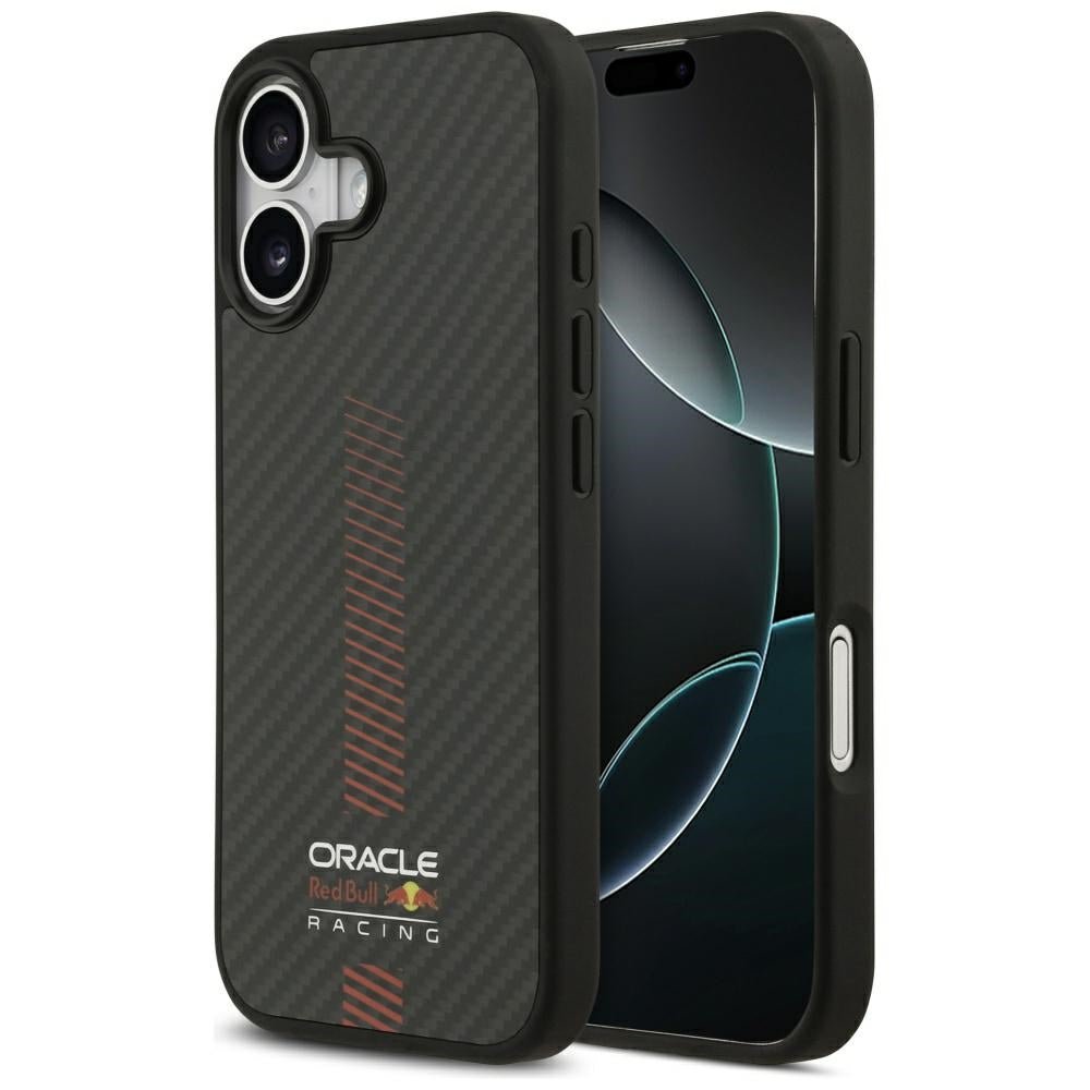 Red Bull iPhone 17 - Kevlar Powerbar MagSafe - Σκληρή Θήκη με Πλαίσιο Σιλικόνης - Black - RBHMP17S24CFGSMK