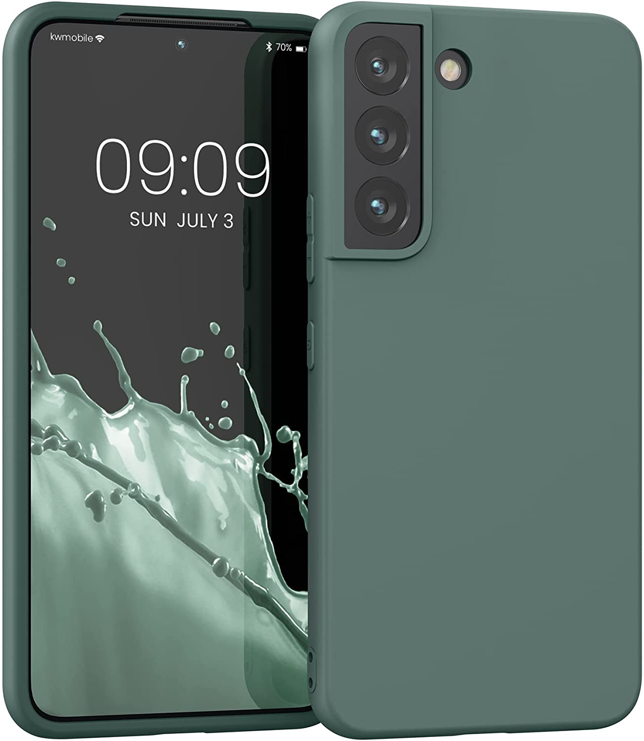 KW Samsung Galaxy S22 Θήκη Σιλικόνης TPU - Blue Green - 56758.171