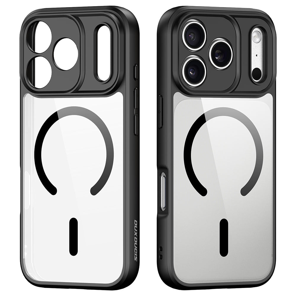 Dux Ducis iPhone 18 Pro Max / iPhone 17 Pro Max - Σκληρή Θήκη με Πλαίσιο Σιλικόνης MagSafe - Aimo Series - Black