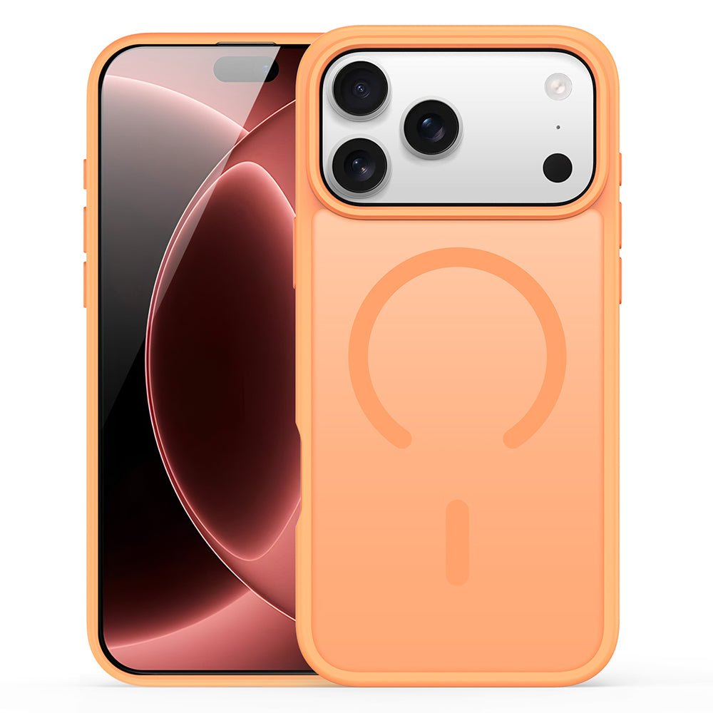 Dux Ducis iPhone 18 Pro Max / iPhone 17 Pro Max - Σκληρή Θήκη με Πλαίσιο Σιλικόνης MagSafe - Yind Series - Orange