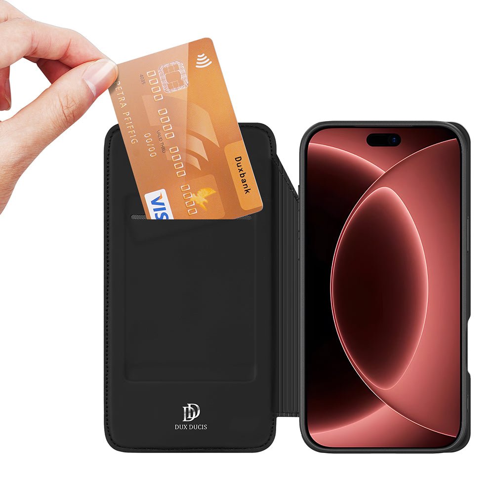 Dux Ducis iPhone 18 Pro Max / iPhone 17 Pro Max - Θήκη Βιβλίο - Skin Pro - Black