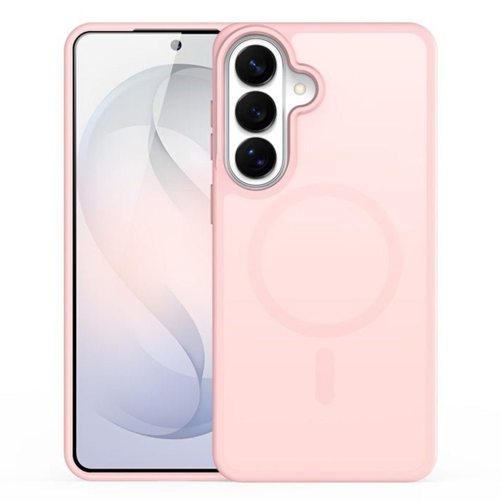 Dux Ducis Samsung Galaxy S26 - Σκληρή Θήκη με Πλαίσιο Σιλικόνης MagSafe - Yind Series - Light Pink