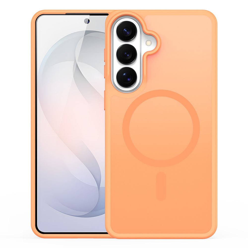 Dux Ducis Samsung Galaxy S26 - Σκληρή Θήκη με Πλαίσιο Σιλικόνης MagSafe - Yind Series - Orange