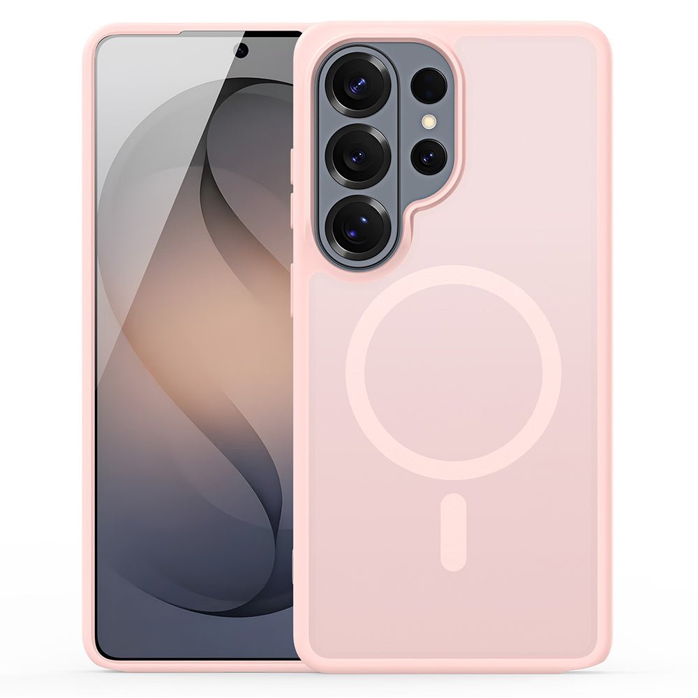 Dux Ducis Samsung Galaxy S26 Ultra - Σκληρή Θήκη με Πλαίσιο Σιλικόνης MagSafe - Yind Series - Light Pink