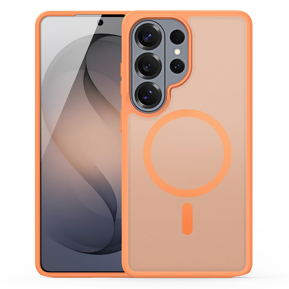 Dux Ducis Samsung Galaxy S26 Ultra - Σκληρή Θήκη με Πλαίσιο Σιλικόνης MagSafe - Yind Series - Orange