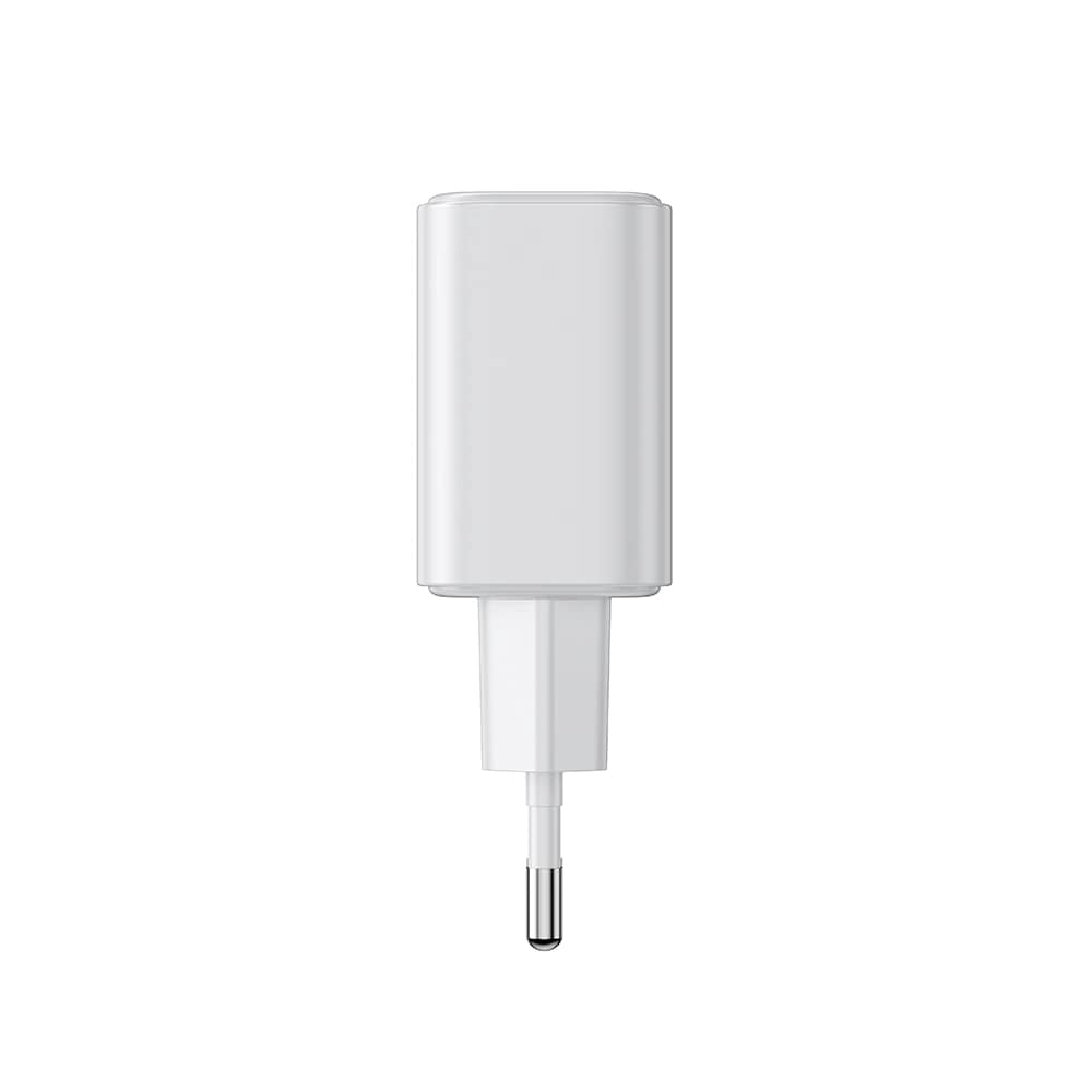 Joyroom PD 20W Οικιακός Φορτιστής Γρήγορης Φόρτισης με Θύρα USB και Θύρα Type - C και Καλώδιο Type - C to Type - C - White - JR - TCF05