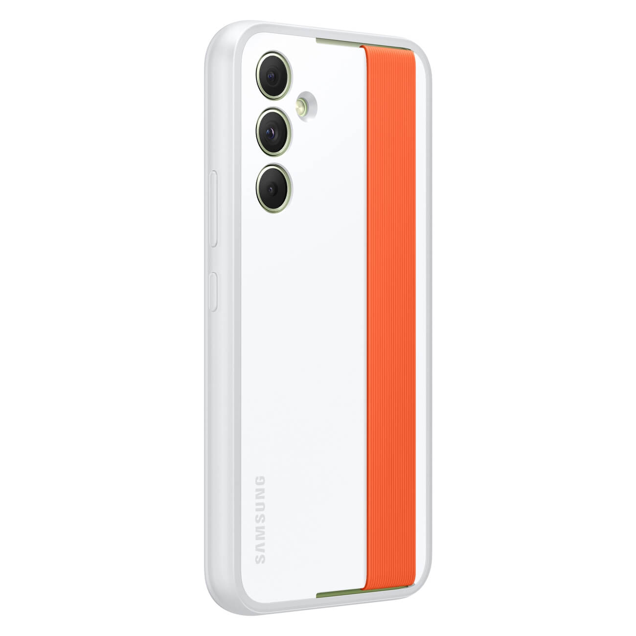 Samsung Haze Grip Samsung Galaxy A54 5G Θήκη Σιλικόνης με Αποσπώμενο Ιμάντα - White - EF - XA546CWEGWW