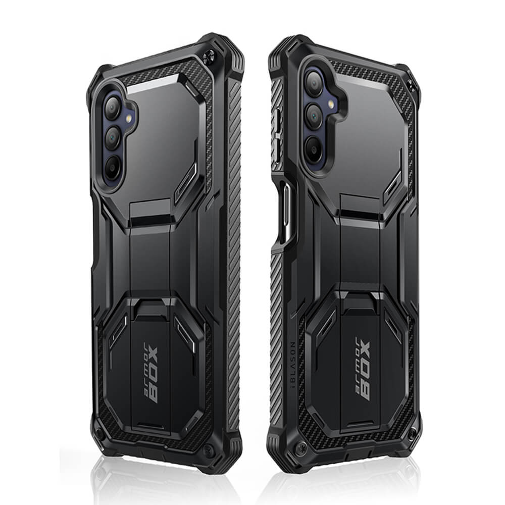 i - Blason Samsung Galaxy A16 4G / A16 5G Armorbox Σκληρή Θήκη με Προστασία Οθόνης και Stand - Black