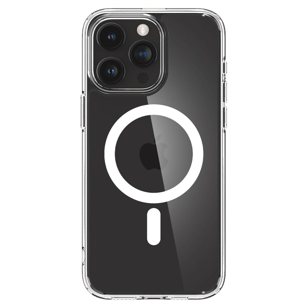 Spigen iPhone 15 Pro Max Ultra Hybrid Mag Σκληρή Θήκη με Πλαίσιο Σιλικόνης Και MagSafe - White