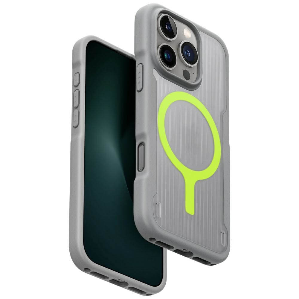 Uniq iPhone 16 Pro Combat Active MagClick Charging - Σκληρή Θήκη με Πλαίσιο Σιλικόνης και MagSafe - Grey