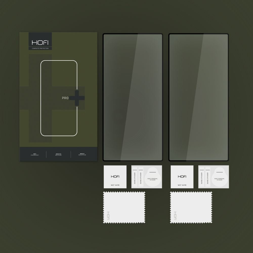 Hofi Samsung Galaxy S24 Ultra Glass Pro+ 0.3mm 2.5D 9H Full Screen Tempered Glass Αντιχαρακτικό Γυαλί Οθόνης - 2 Τεμάχια - Black