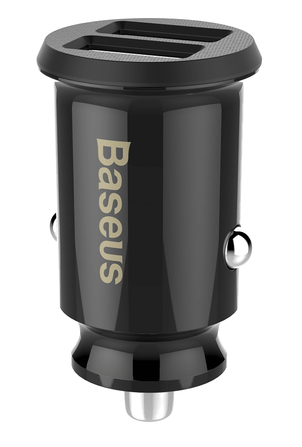 Baseus Grain Car Charger - Φορτιστής Αυτοκινήτου 3.1A 2xUSB Ports - Black - CCALL - ML01