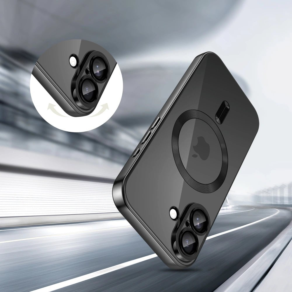 Tech - Protect iPhone 17 MagFlex - Θήκη Σιλικόνης TPU με MagSafe - Διάφανη / Shiny Black