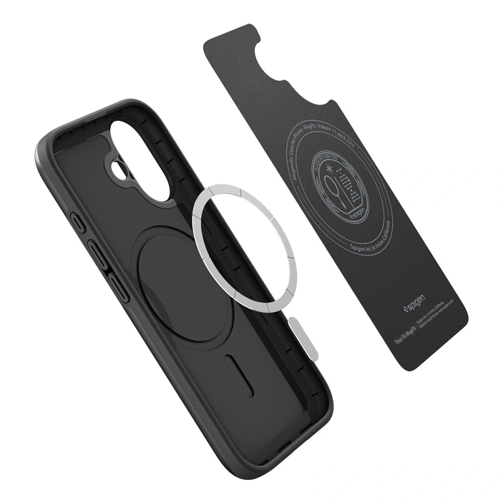 Spigen iPhone 17 - Thin Fit Mag - Σκληρή Θήκη με MagSafe - Black