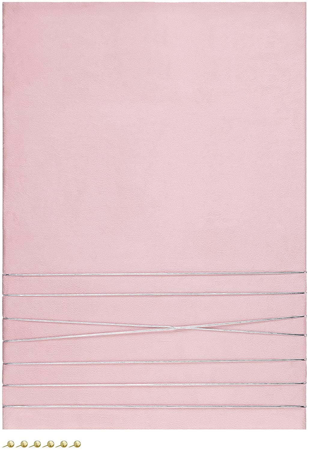 Navaris Πίνακας Ανακοινώσεων από Βελούδο - 70 x 50 cm - Pink - 52630.2.08