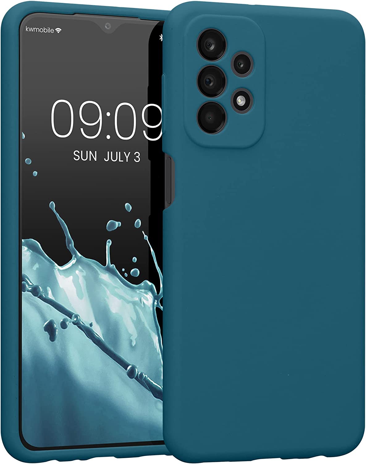 KW Samsung Galaxy A23 5G Θήκη Σιλικόνης Rubberized TPU - Matte Petrol - 57829.57