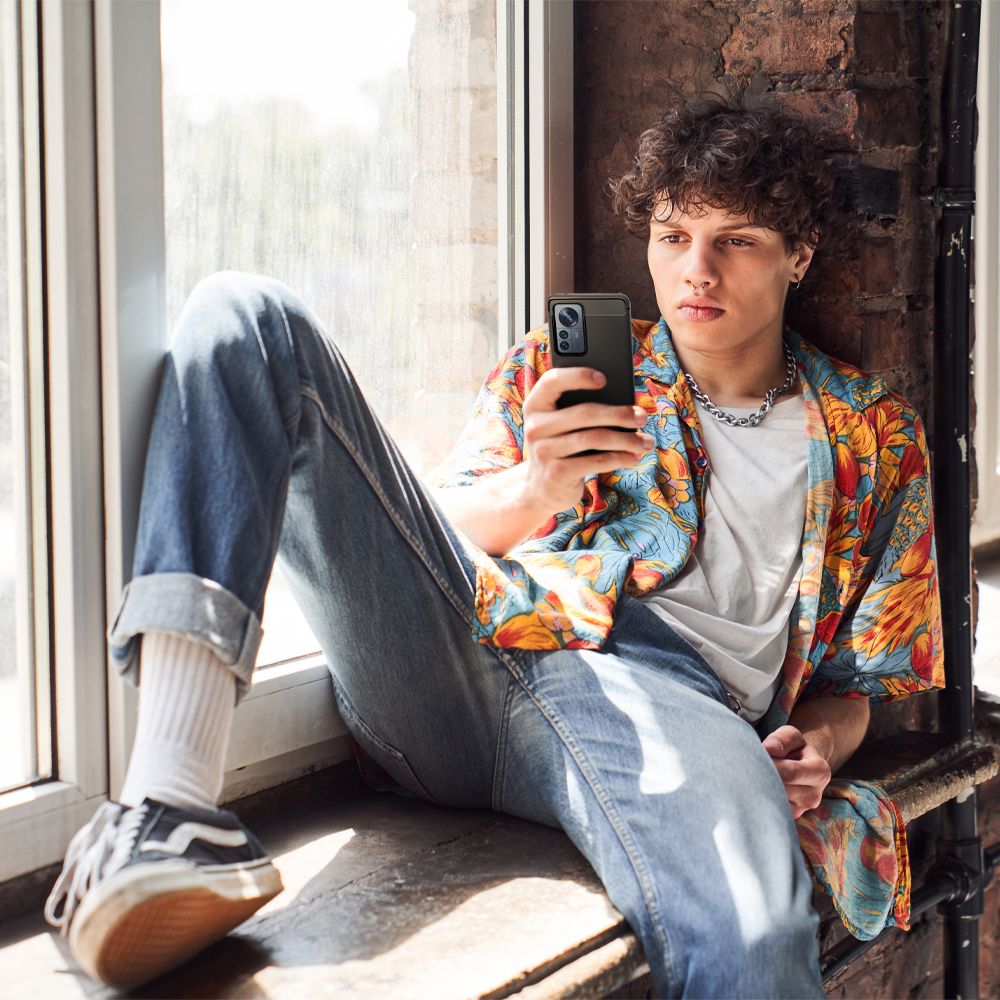 Spigen Xiaomi 12 Pro Θήκη TPU Rugged Armor - Matte Black