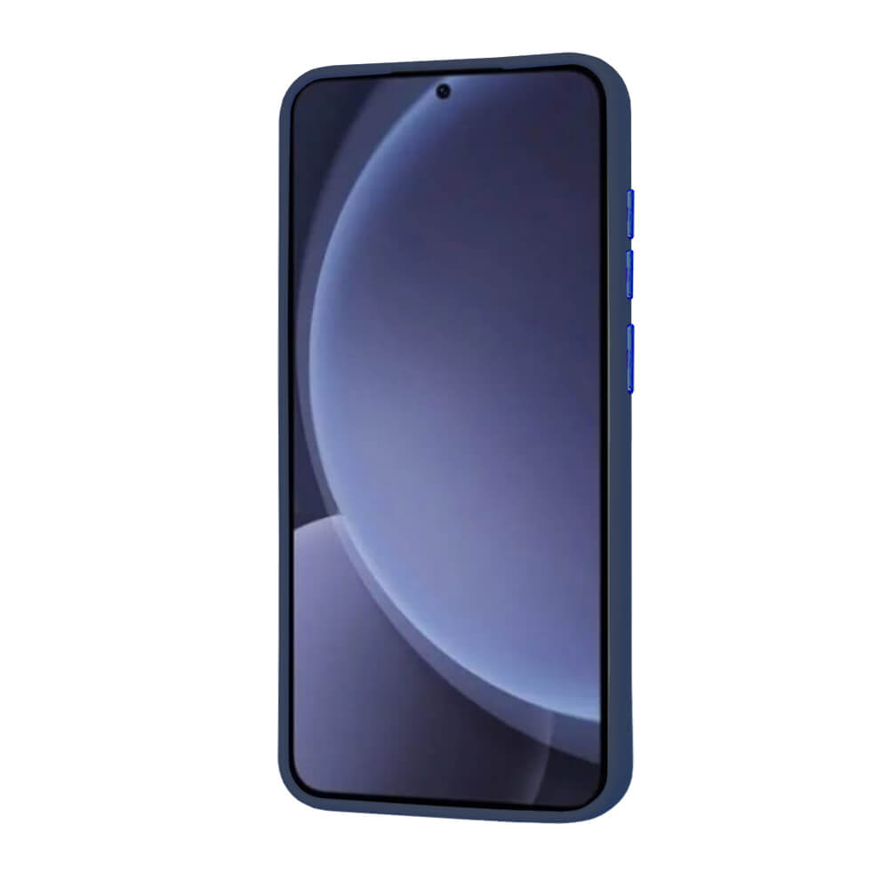Techsuit Samsung Galaxy S25 Plus - HaloFrost MagSafe Series - Σκληρή Θήκη με Πλαίσιο Σιλικόνης - Deep Blue