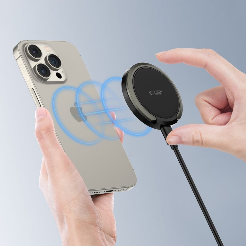 Tech - Protect QI15W - A33 15W Ασύρματος Φορτιστής MagSafe - Black