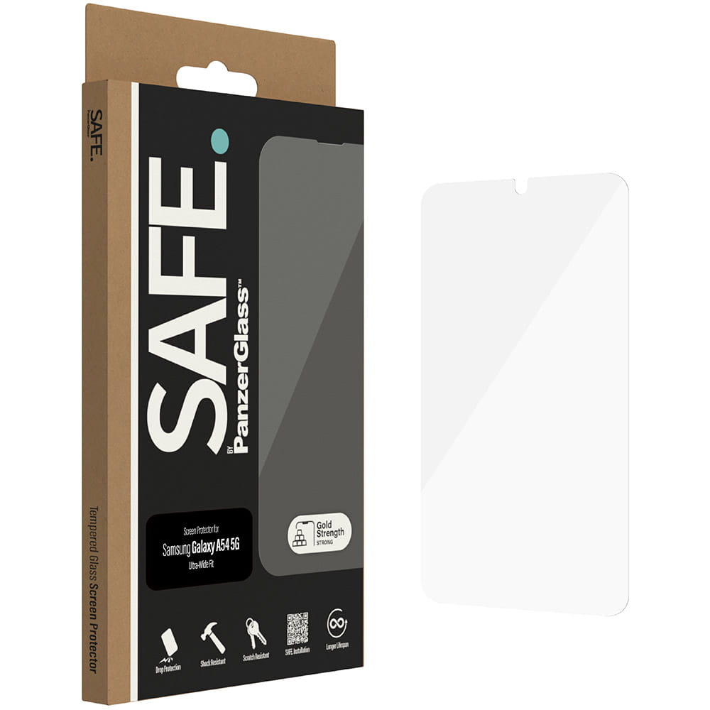 Safe by PanzerGlass Samsung Galaxy A54 5G Case Friendly Full Screen Αντιχαρακτικό Γυαλί Οθόνης - Διάφανο - SAFE95332
