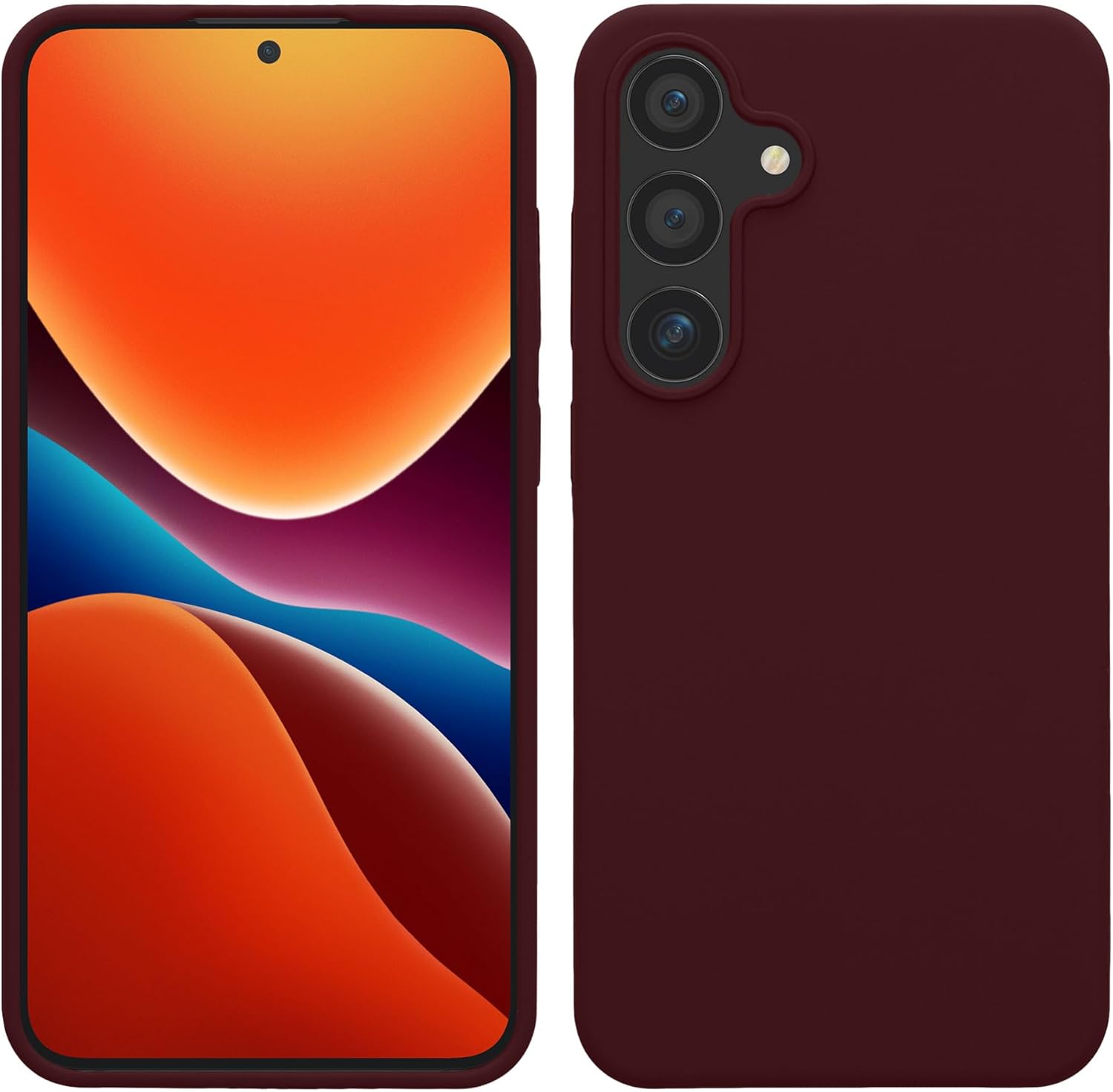 KW Samsung Galaxy S24+ Θήκη Σιλικόνης Rubberized TPU - Bordeaux Violet
