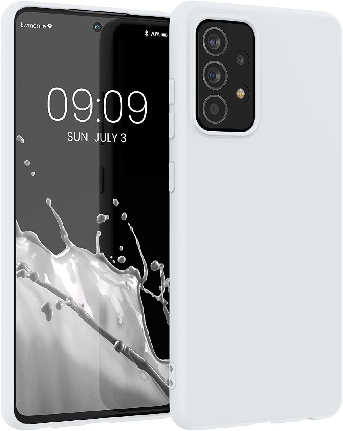 KW Samsung Galaxy A52 / A52 5G / A52s 5G Θήκη Σιλικόνης TPU - Matte White - 54346.48